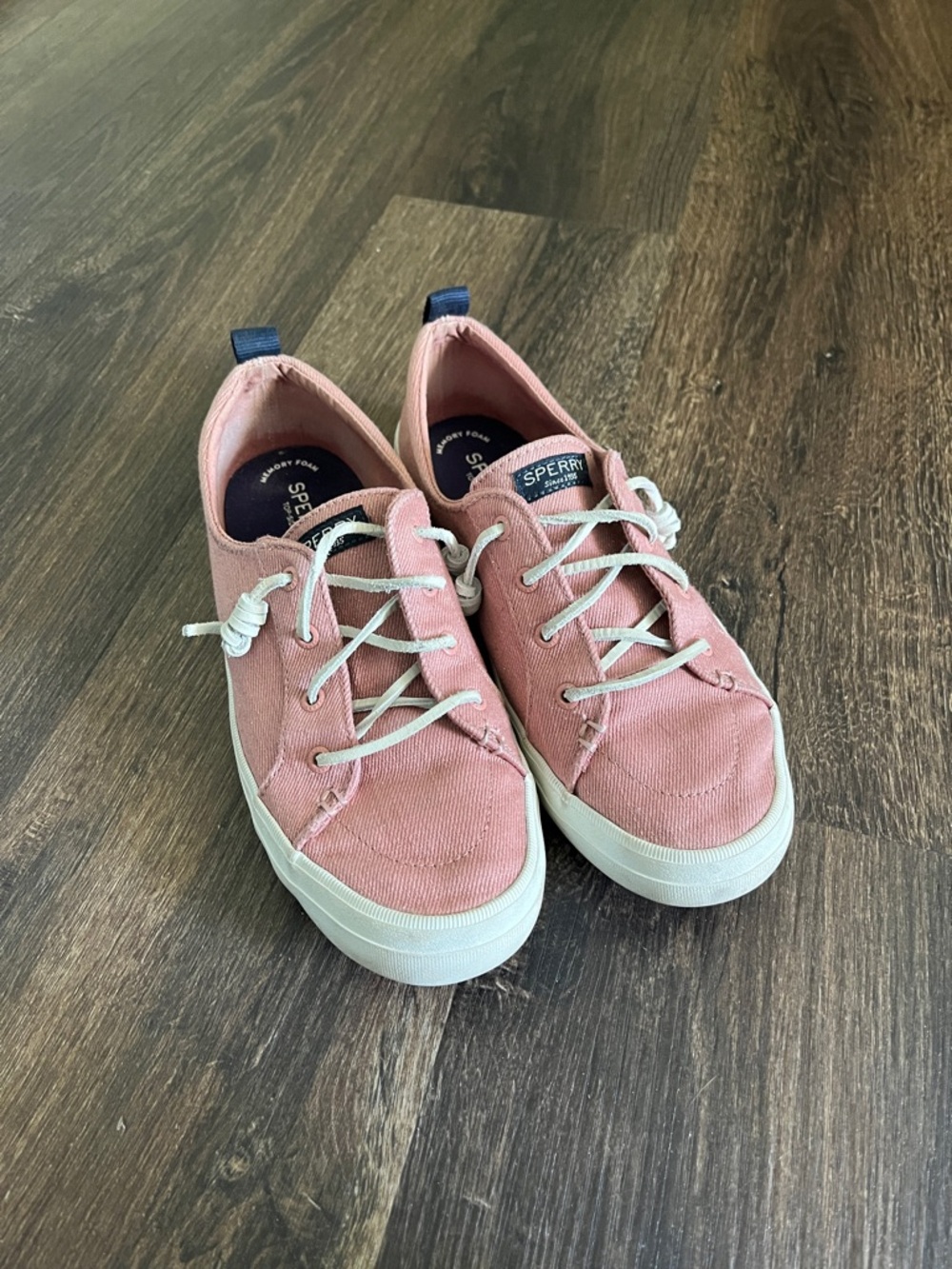 Sperry Rose Pink Canvas Low-Top Sneakers